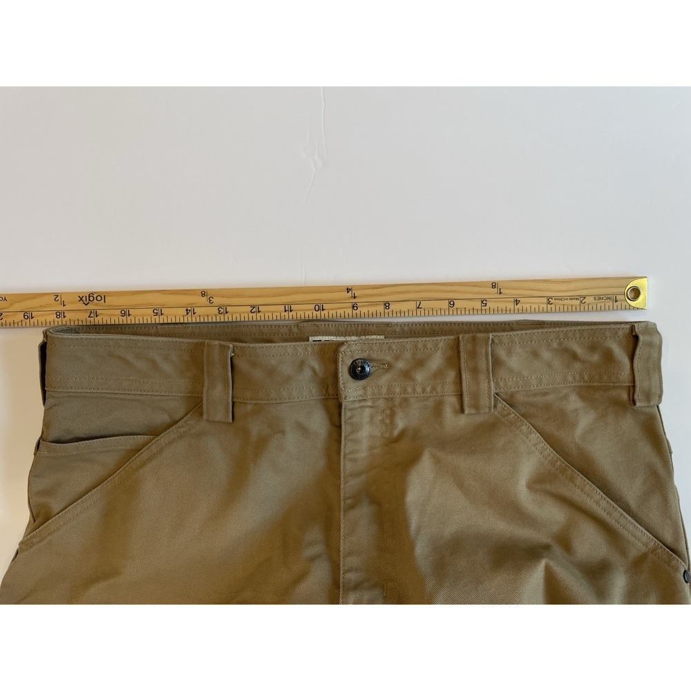 Duluth Trading Flex Fire Hose Pants 36x30(29"L) Standard Fit Flex Canvas Brown - Picture 7 of 9
